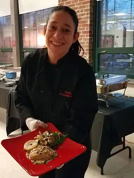 Male chef cooking a steaming dish, HEZ cooking demo, cooking demos